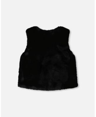 Girls' Faux Fur Vest - Little Kid