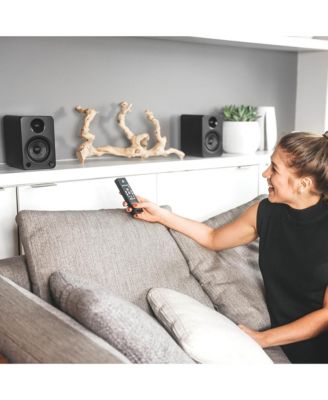 YU4 Powered Bookshelf Speakers with Built-In Bluetooth - Pair