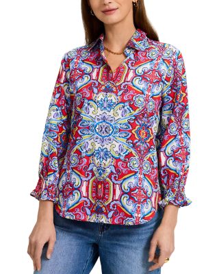 Olivia Tile Print Shirt 