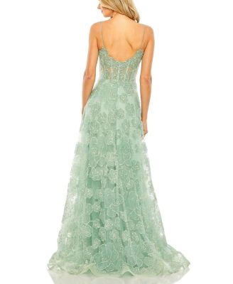 Sweetheart Floral A Line Gown