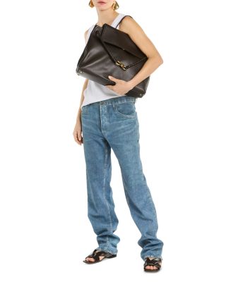 Large Ciao Ciao Intrecciato Leather Top Handle Bag