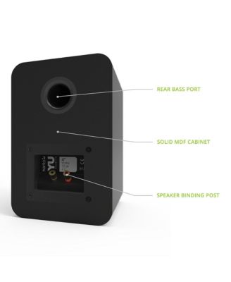  YUP4 Passive Bookshelf Speakers with 1&amp;#x22; Silk Dome Tweeter &amp; 4&amp;#x22; Kevlar Woofer - Pair