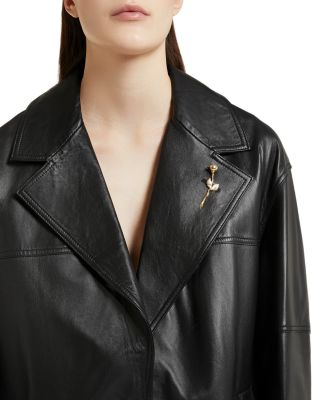 Marella Bomber Leather Jacket | Bloomingdale's