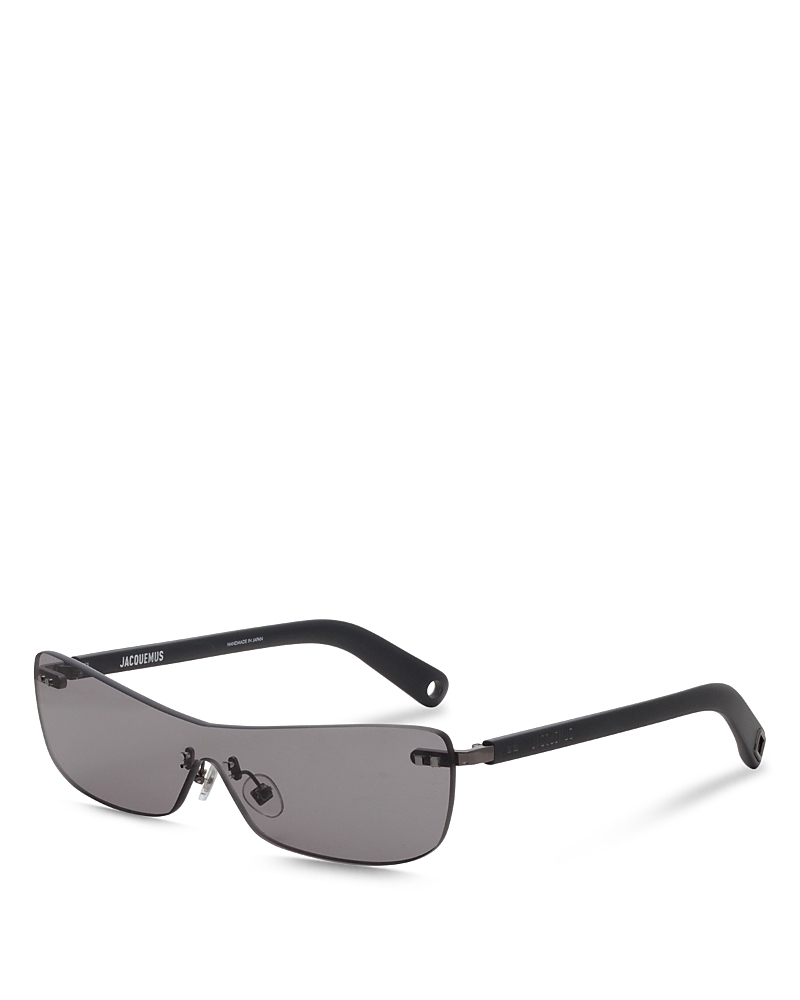 Jacquemus Mirada Cat Eye Sunglasses, 55mm In Matte Gray/gunmetal