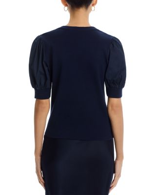 Puff Sleeve Henley Top