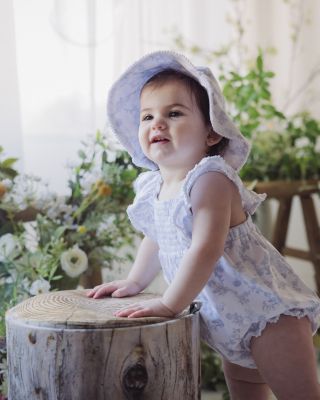 Miniclasix - Girls' Bubble Romper & Hat Set - Baby