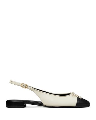 Women's Cap Toe Slingback Ballet Flats