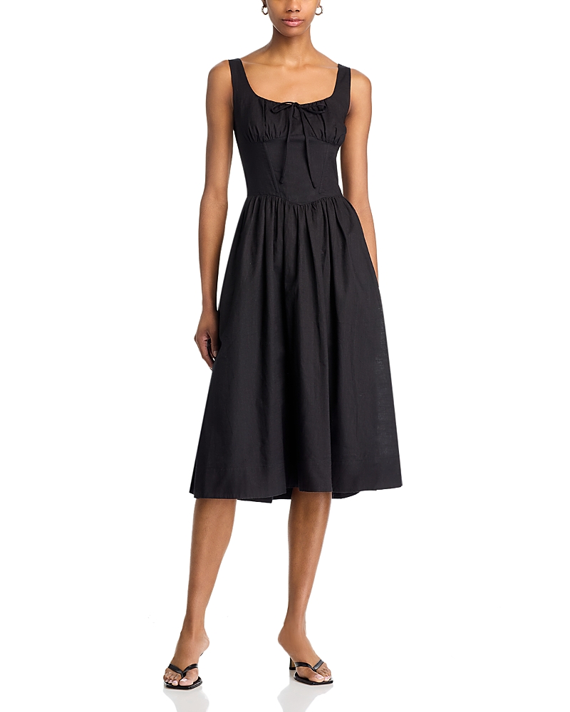 Lucy Paris Marie Drop Waist Dress In Black