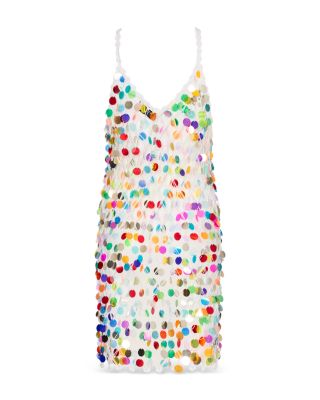 Embellished Crochet Dress Swim Cover-Up