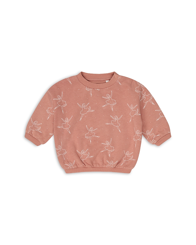 Mori Girls' Little Ballerina Oversized Sweatshirt - Baby In Ballerina
