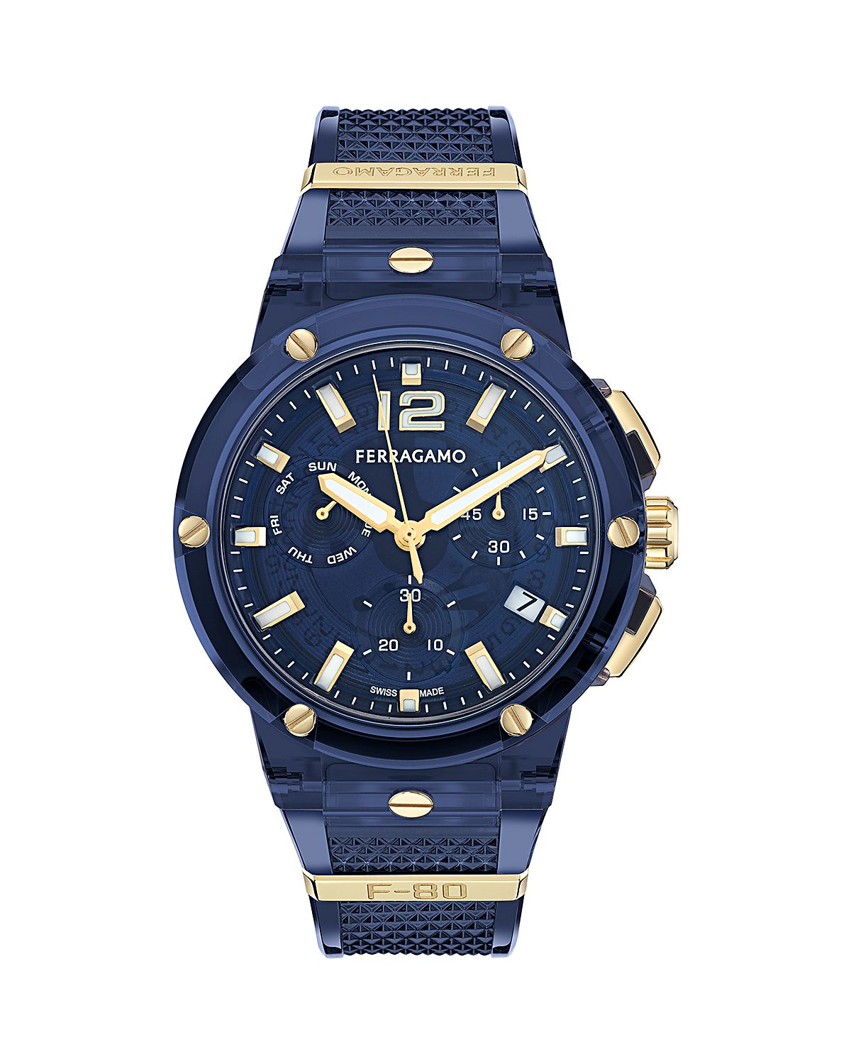 Ferragamo F-80 Translucent Chronograph, 44mm