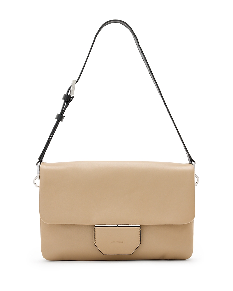 Shop Allsaints Ondine Medium Shoulder Bag In Mink Brown