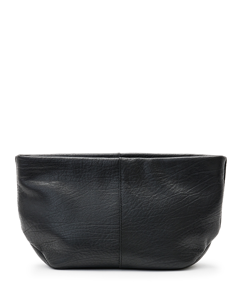 ALLSAINTS HEX GRAIN E/W LEATHER POUCH