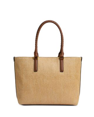 REISS - Noelle Smart Casual Raffia Tote Bag
