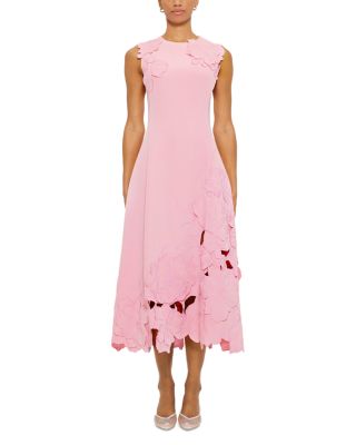 LEO LIN - Cleo Appliqu&eacute; Midi Dress