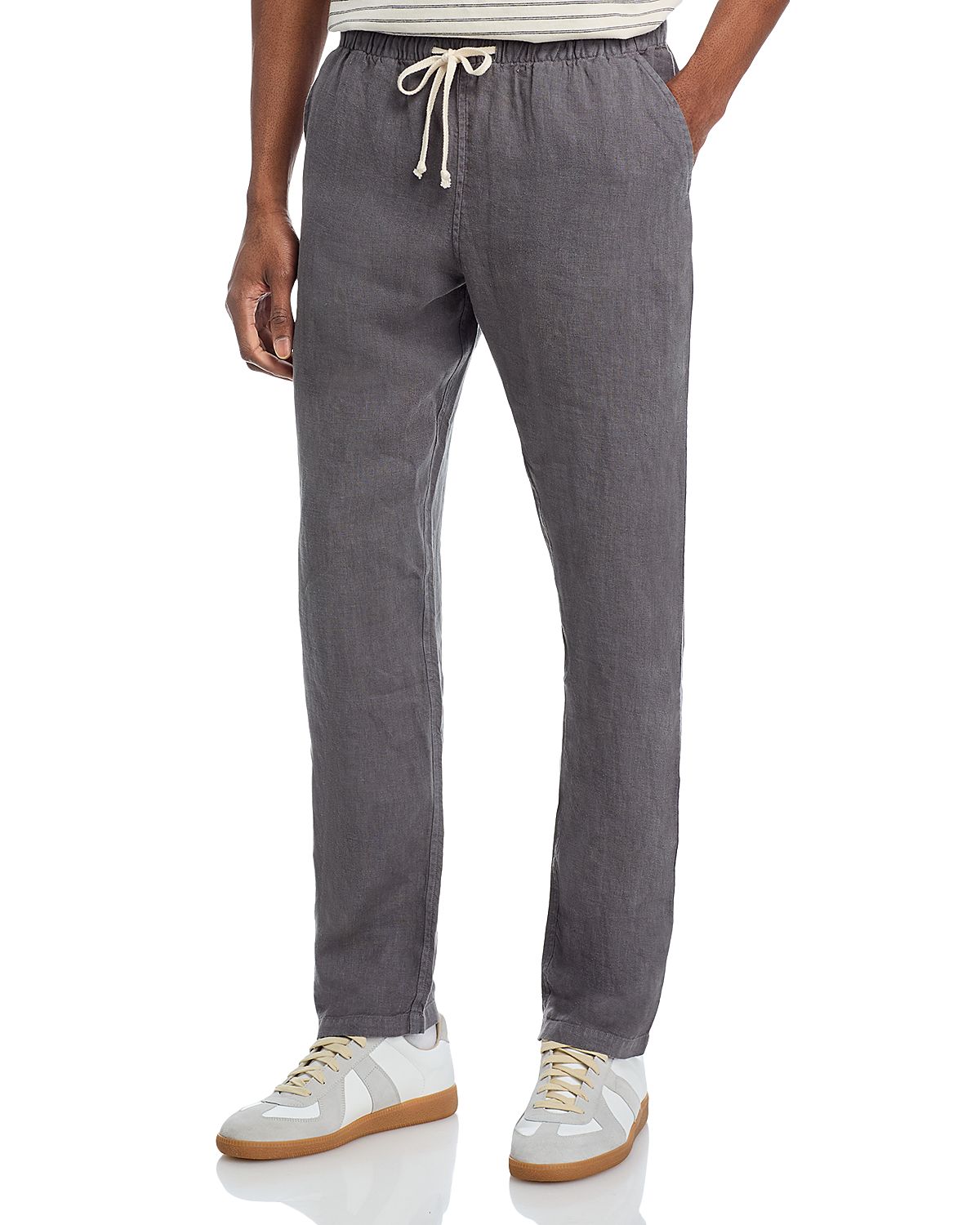Alex Crane Bo Linen Regular Fit Drawstring Pants