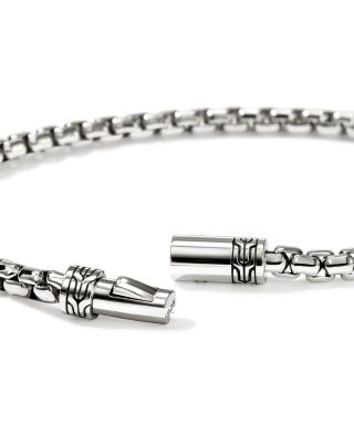 Box Chain Bracelet in Sterling Silver