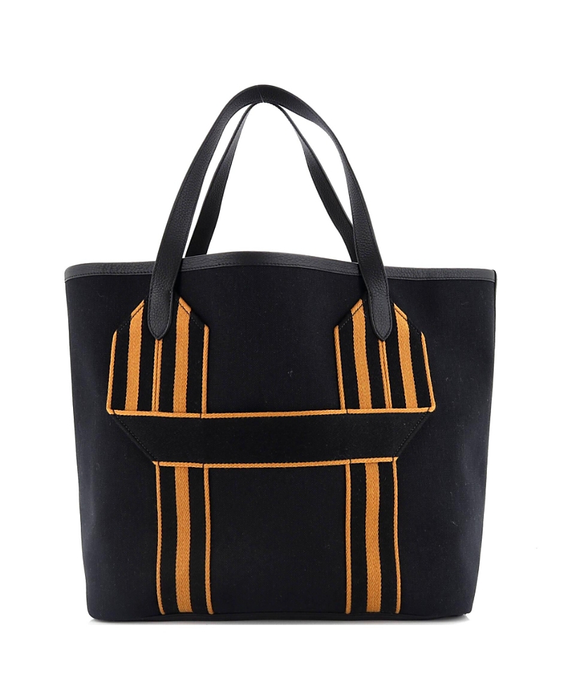PRE-OWNED HERMES PRE-OWNED HERMES PURSANGLE TOTE CANVAS WITH LEATHER
