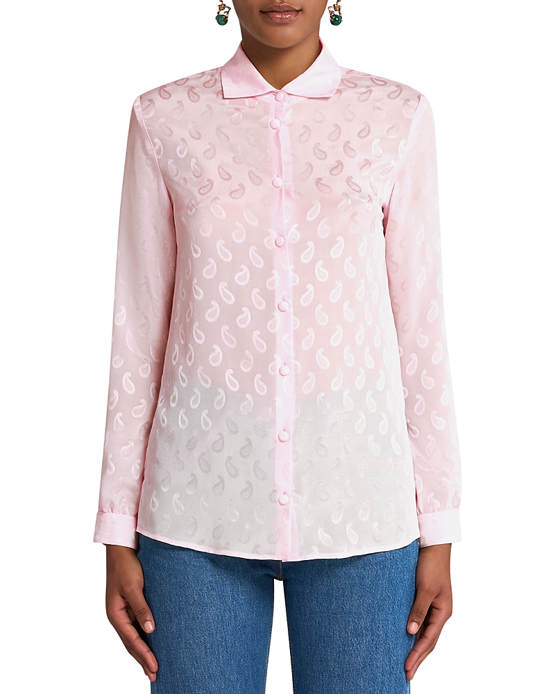 ETRO SILK JACQUARD BLOUSE
