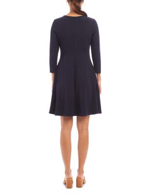 Three Quarter Sleeve Jersey Dress