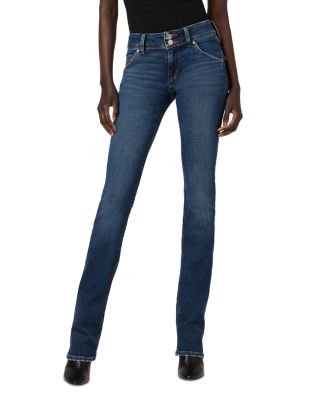 Hudson - Mid Rise Baby Bootcut Jeans in Olympic