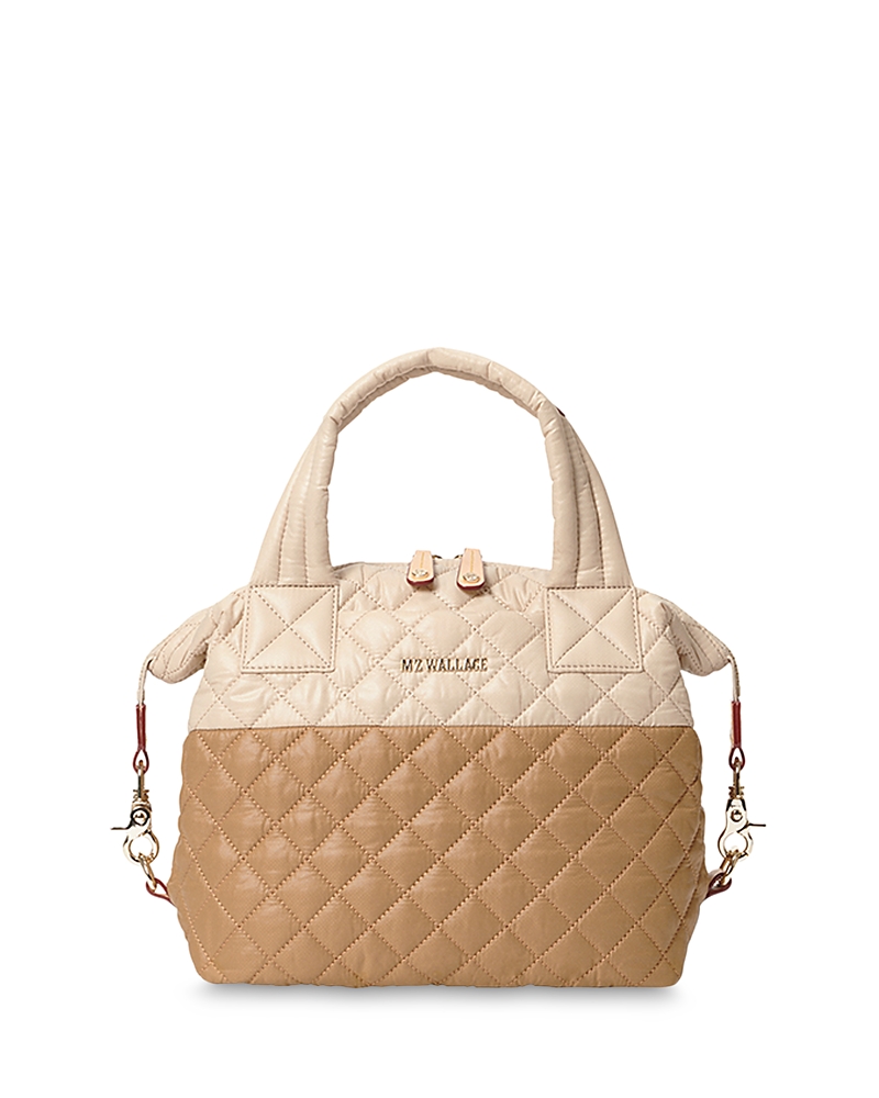Mz Wallace Small Sutton Deluxe Top Handle Bag In Brown