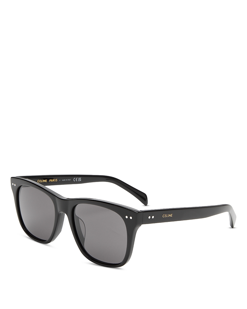 Celine Square Sunglasses, 54mm In Black/smoke