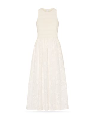 Embroidered Eyelet Dress