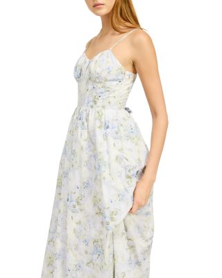 green linen dress midi Elia Midi Linen Dress – Coill