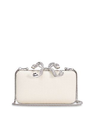 Faux Pearl Box Clutch