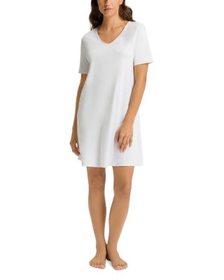Cotton Silk V Neck Nightgown