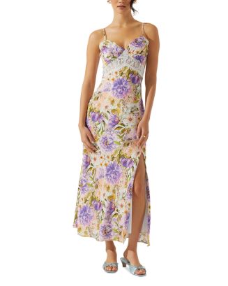 astr the label v neck lace fit & flare dress Leonie Floral Lace Maxi Dress main image 0