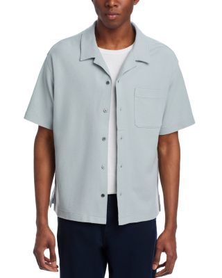 Men's Jacquard Short Sleeve Camp Shirt