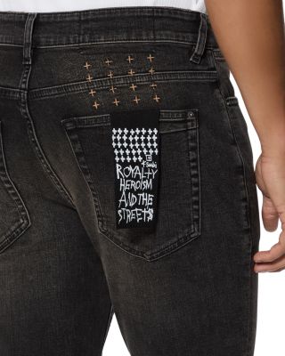 Van Winkle Kingdom Repair Skinny Jeans in Black