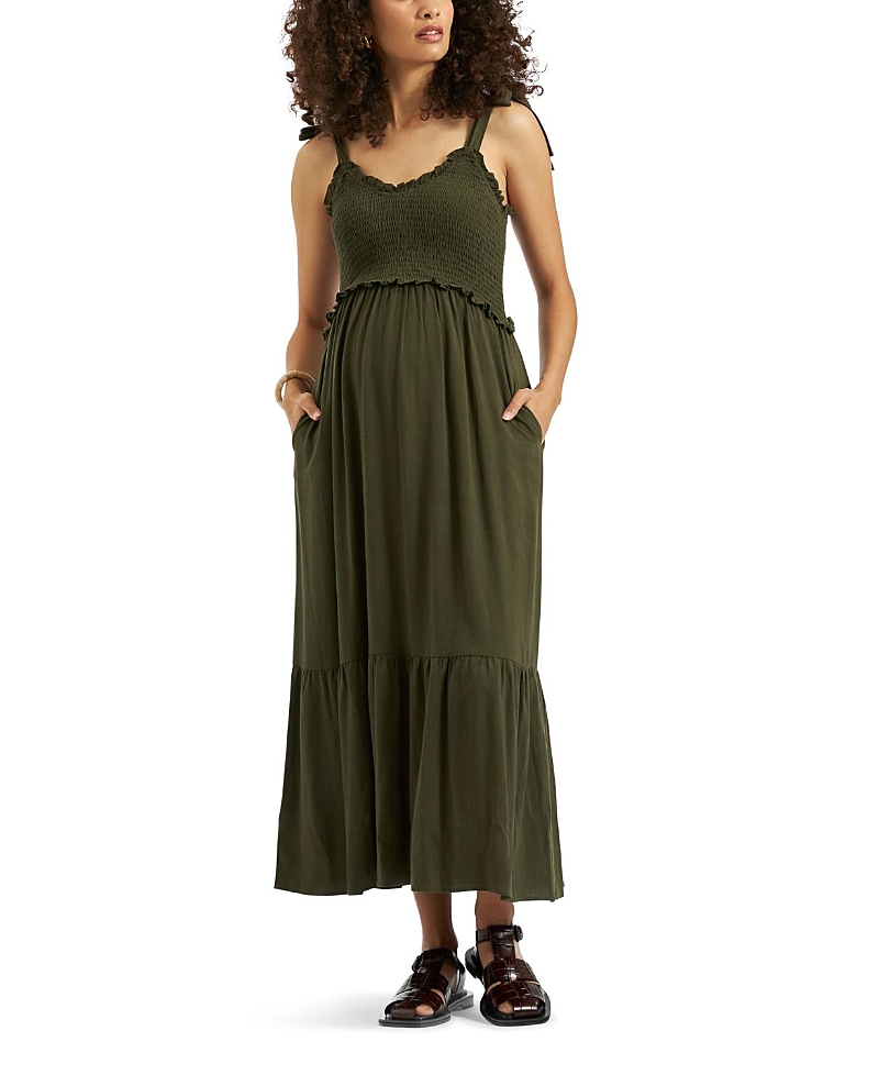 RIPE MATERNITY BRANDI SHIRRED DRESS
