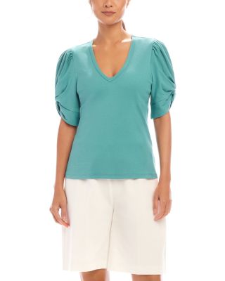 Karen Kane - Ribbed Twist Sleeve Top