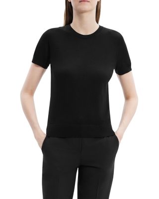 Lightweight Wool Short Sleeve Top