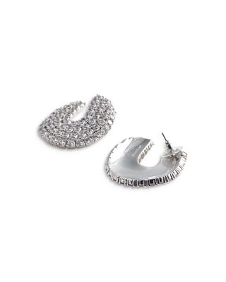 Crystal Curved Earrings
