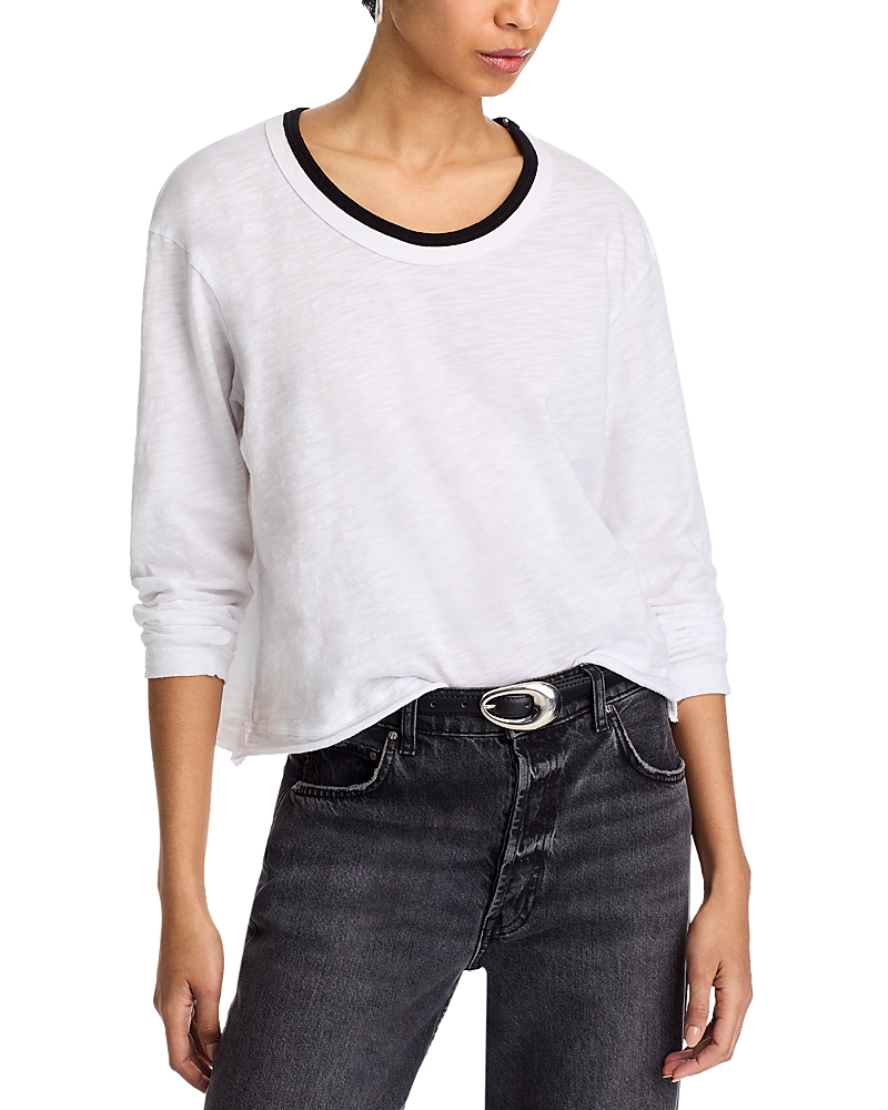 Wilt Scoop Neck Boxy Long Sleeve Tee