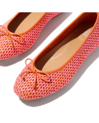 Women's Delicato Bow Woven Ballet Flats