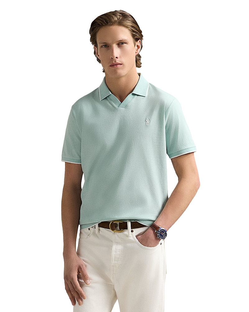 Polo Ralph Lauren Short Sleeve Tonal Jacquard Mesh Polo Shirt