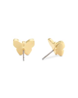 Signature Butterfly Stud Earrings in Gold Tone
