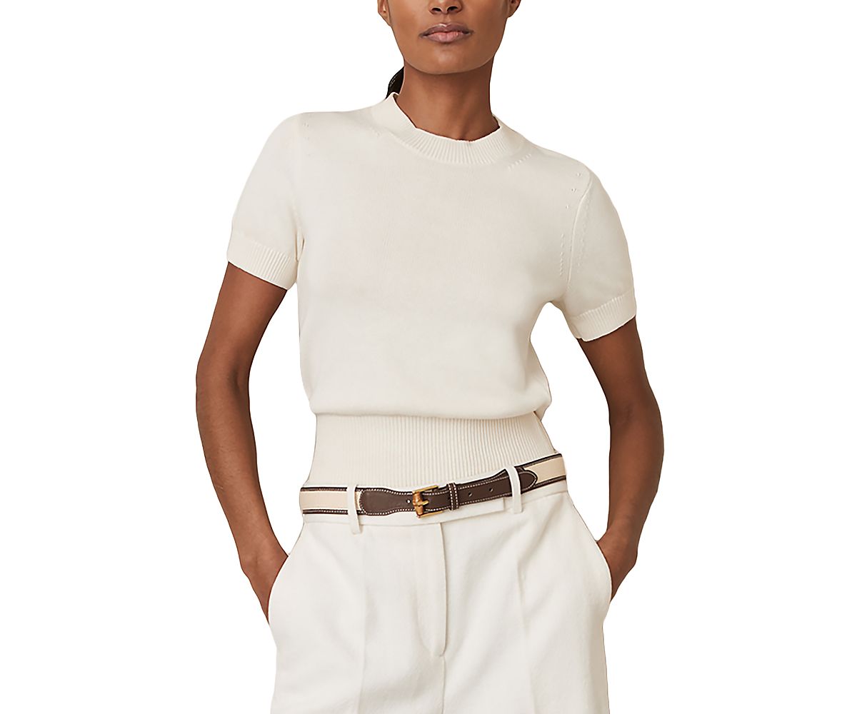 Reiss Anita Knit Crewneck Top