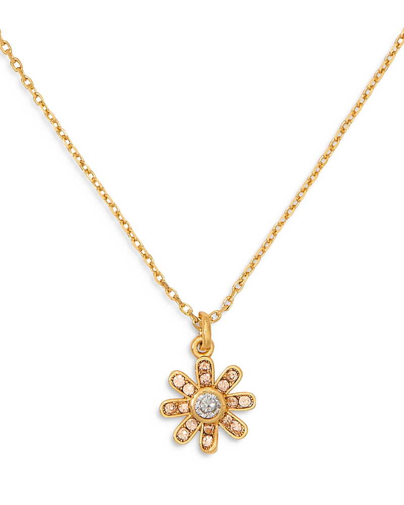 Shop Kate Spade New York Bursting Blooms Pendant Necklace, 16 In Gold