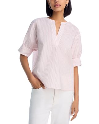 The V Neck Popover Top