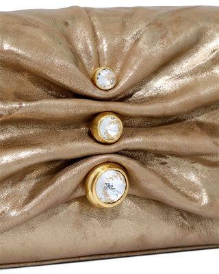 Ruched Crystal Crossbody