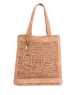 Summer Banana Raffia Tote