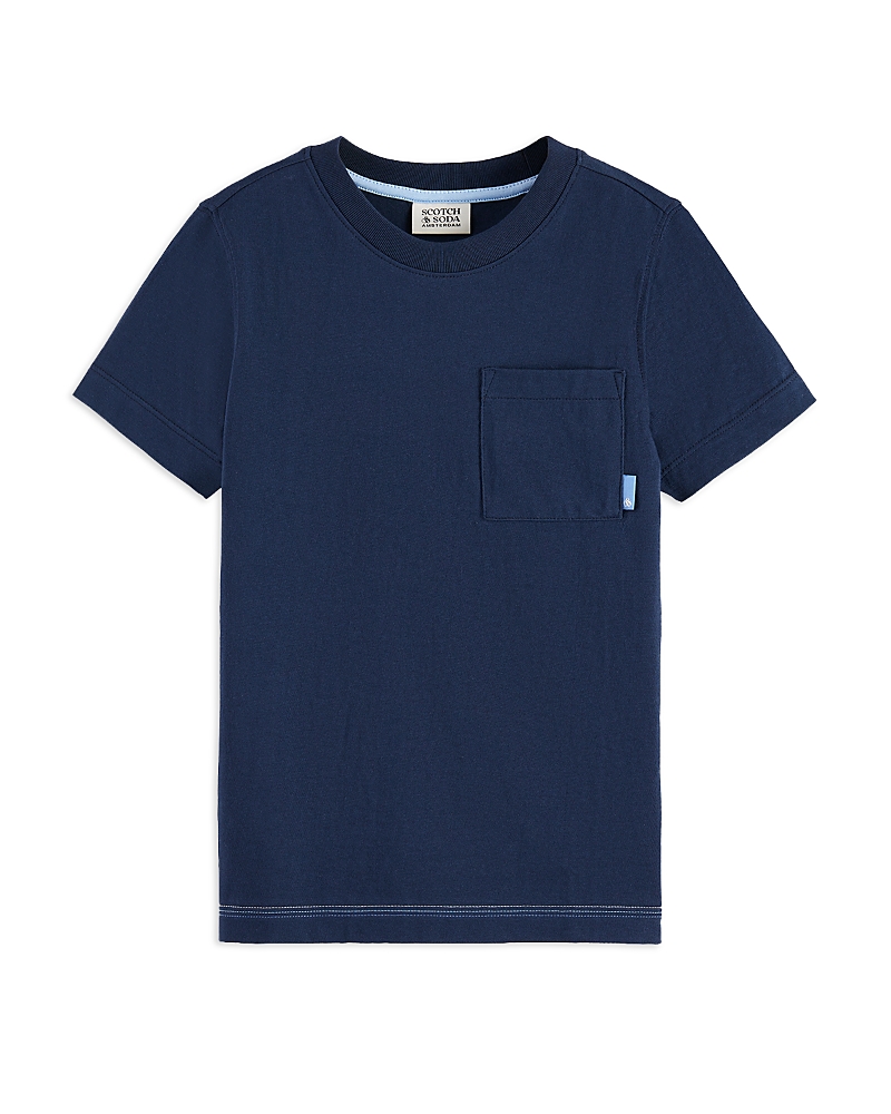 Scotch & Soda Boys' Regular Fit Classic Pocket Tee - Little Kid, Big Kid In Night
