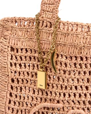Summer Banana Raffia Tote