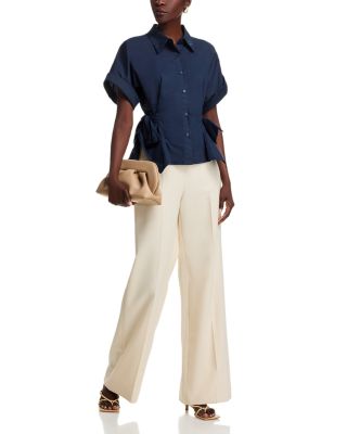 Bow Detail Short Sleeve Shirt